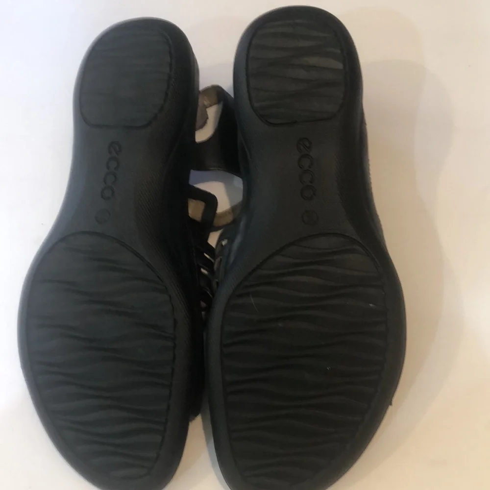 𝅺ECCO very comfortable!black sandals size 41